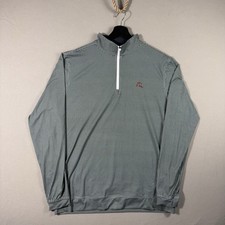 Rhoback Adirondack Performance Quarter Zip Long Sleeve Houndstooth Golf Size M