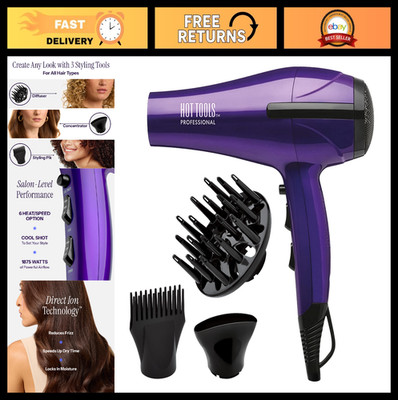 Turbo Ceramic Ionic Hair Dryer 1875W | Fast Drying, Lightweight, Professional Qu