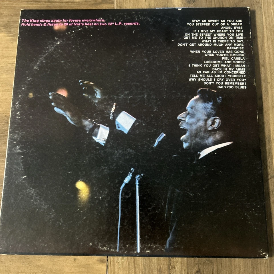 The Beautiful Moods of Nat King Cole Pickwick 1970 PTP 2002 LP Double Album Foto 4 de 4