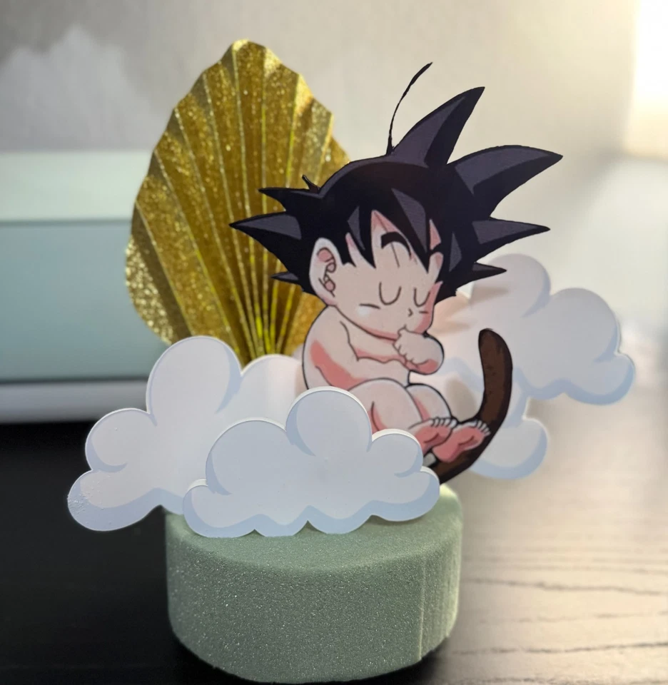 Dragon Ball Baby Shower Decoration, cake topper, table centerpiece, cupcake top - Image 2 of 4
