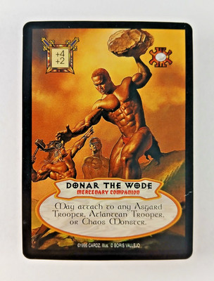 Donar the Wode - Promo - Hyborian Gates CCG card (1995 Cardz) Boris Vallejo TCG