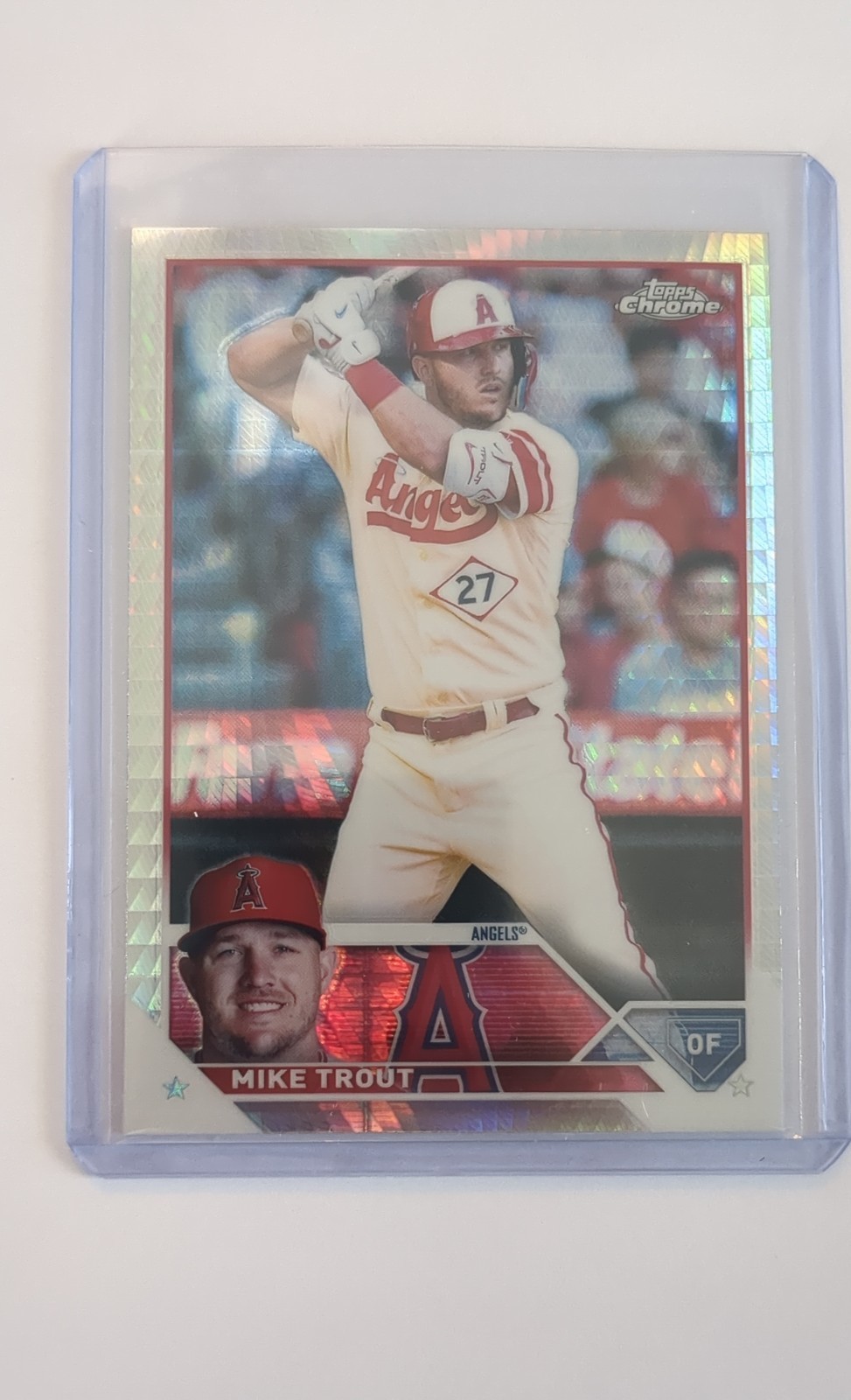 2023 Topps Chrome - Mike Trout #27 Prism Refractor