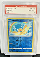 PANPOUR  2020 HOLO FOIL #041/189 Pokemon Card GRADED 10 TCG CCG