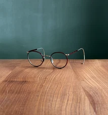 Algha (Savile Row) Glasses | Rare Gold Vintage Frames, Beaufort Panto Spectacle