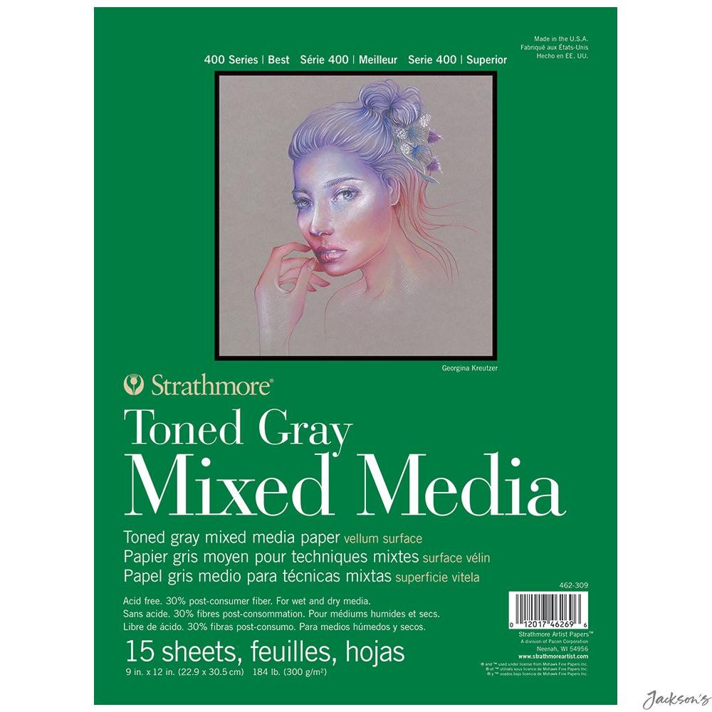 Strathmore 400 Series Mixed Media Pad Recycled Paper 9x12in 300gsm Art Drawing
