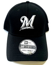 Milwaukee Brewers MLB NE Neo Flex-Fit Hat - Black/White