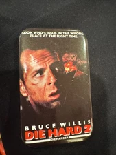 Vintage Bruce Willis Die Hard 2 Die Harder Pin Pinback 2.75" Movie Promo
