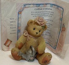 Cherished Teddies Rose Bear Figurine Collectible 1996