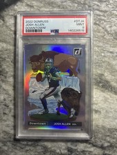 2022 Donruss Josh Allen Downtown DT-JA PSA 9 SSP Case Hit Bills MVP