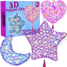 Beilunt 3D String Art Kits Crafts for Girls Ages 8-12, Arts and Crafts for Kids
