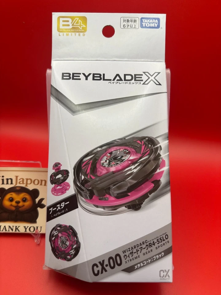 Beyblade X CX-00 Wizard Arc R4-55LO Metal Coat Black from japan new free good - Image 4 of 4