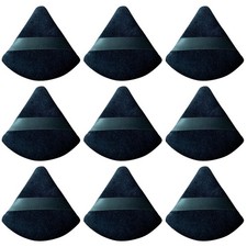 9 pcs Powder Puff Face Makeup Sponge:Powder Triangle for Black