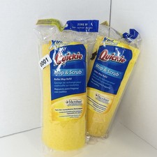 Quickie Mop Refill Antimicrobial Microban Type M Roller Mop Refill Lot Of 2