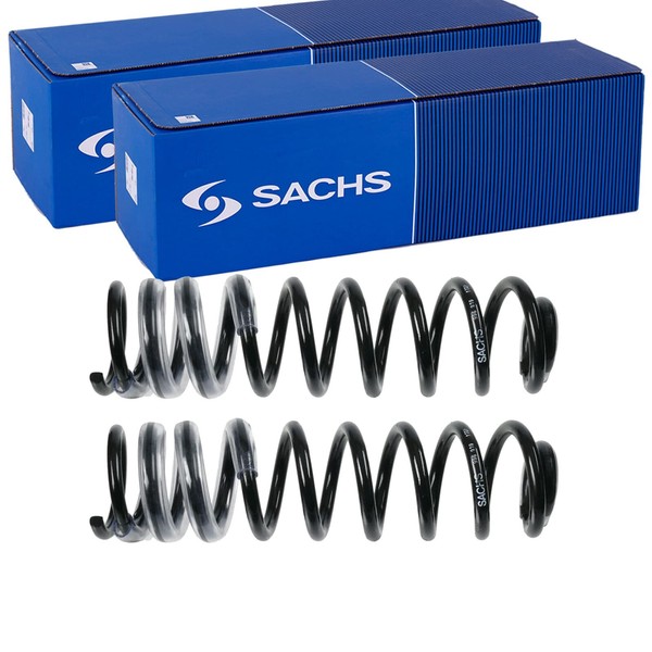 2X Sachs Fahrwerksfedern Hinten Passend FÜR MERCEDES-BENZ Vaneo Links+Rechts-image