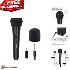 Professional-Grade Handheld Mic with ON/OFF Switch  13ft Cable for All Uses