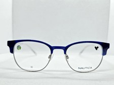 Nautica N8181 8181 50-19-140 Eyeglasses Frames 420 Navy Crystal M:04
