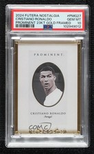 2024 Futera Unique Nostalgia 10/14 Cristiano Ronaldo #PMG27 PSA 10 GEM MT 1ci5