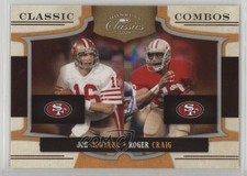 2009 Donruss Classics Classic Combos Silver /250 Joe Montana Roger Craig HOF h9z