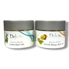  Deja Vu Dead Sea Minerals Kiwi  Mango/ Vanilla Bath Salt LOT OF 2; YOU PICK 