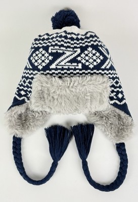 Adidas Originals Earflaps Winter Hat Pompon Beanie Big Logo Fleece Unisex Size M