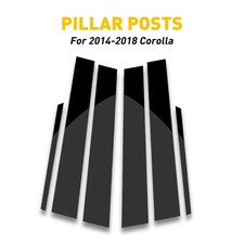 For 2014-2018 Toyota Corolla Black Pillar Post Door Trim Car Auto Accessories 6x