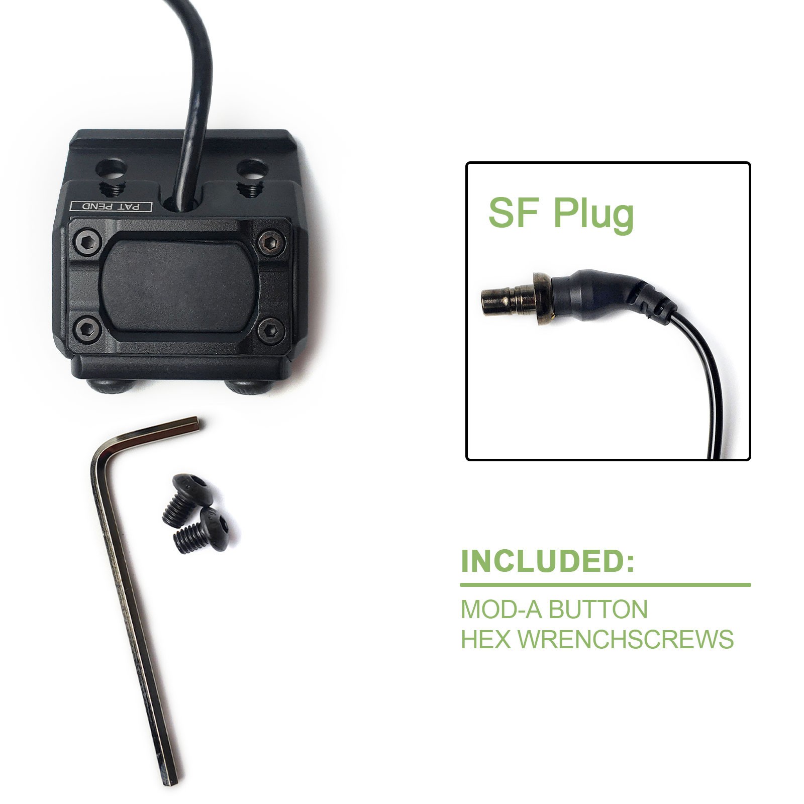 Tactical Flashlight Mod Button Switch With Mount Control For M300 M600 ...
