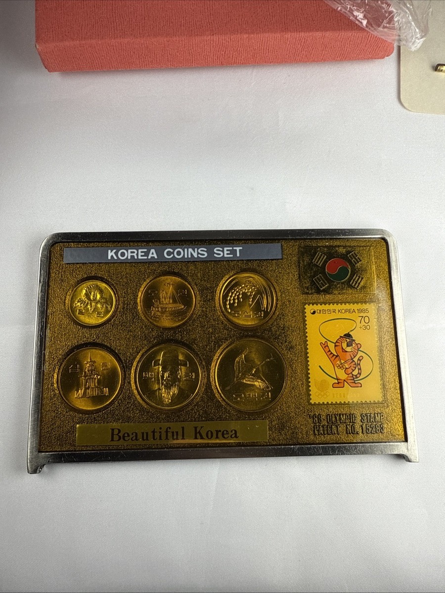 1988 Korea Seoul Olympics 6 Coin Commemorative Souvenir Set Stamp