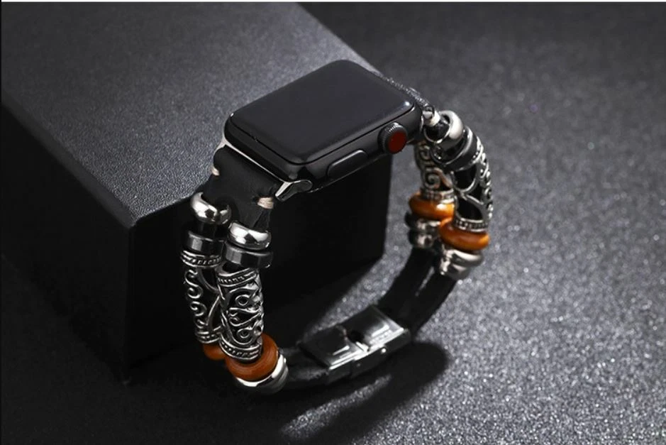 Apple Watch pulseira de couro liga Slv 42-44mm - Imagem 4 de 4