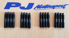 COSWORTH EXHAUST STUD SET(16) ALL YB ENGINES TOP QUALITY WITH ROUNDED END