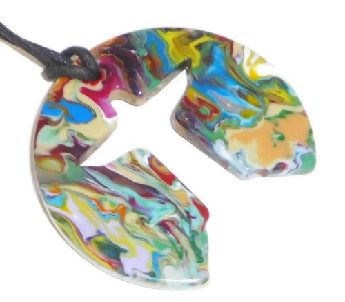 Sobral Pollock Cristo Mandala Christ the Redeemer Artist Made Pendant Necklace - Picture 7 of 9