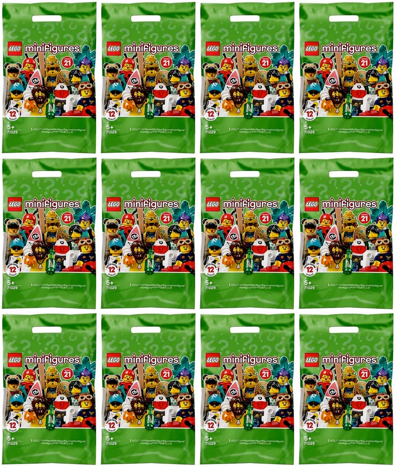 Complete Set of (12) Lego Series 21 Minifigures 71029 New Factory Sealed 2021 - Image 2 of 4