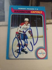 Robert Picard Washington Capitals Signed 1979-80 Card #91 w/ LOA Ex+