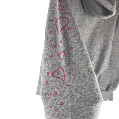 Disney Juniors Large (11/13) Tinkerbell "Spoil Me Sweater Gray Authentic - Picture 4 of 8