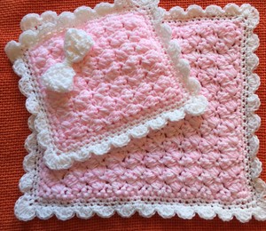 crochet dolls pram blanket