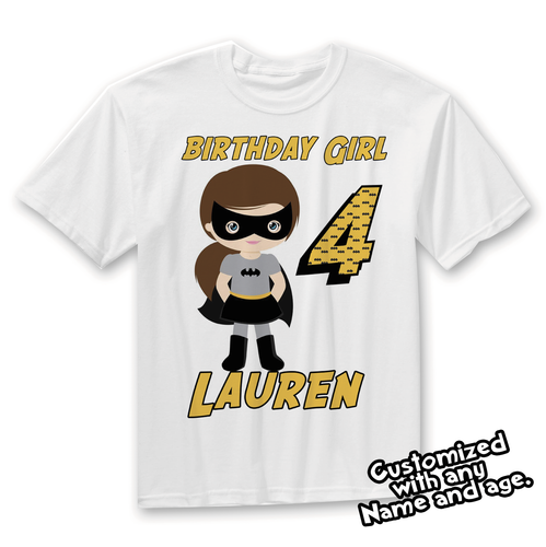 Batgirl Birthday Shirt, Batgirl Family 