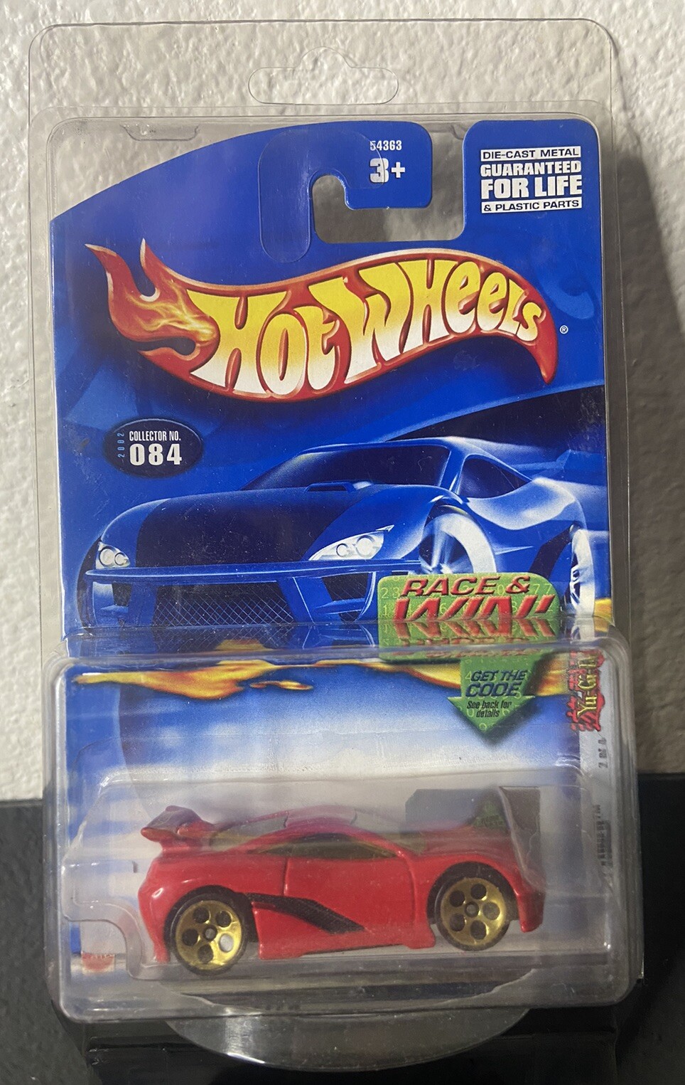 Hot Wheels 2002 yu-gi-oh Seared tuner ERROR PAINT