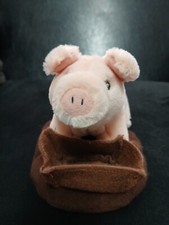 Applause Dakin Pig Plush 24462 Pink Piglet With Feeding Trough Not Working