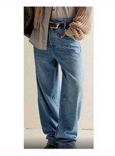 Free People Jeans We The Free Crossroads Mid Rise Slim Straight Leg Jeans 30