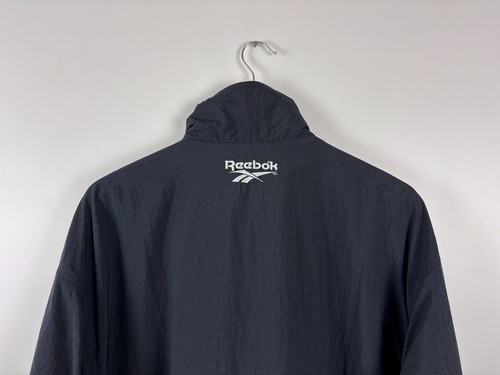 Vintage 90s Reebok Track Zip Jacket Colorblock Windbreaker Black Mens Size XXL - Picture 5 of 10