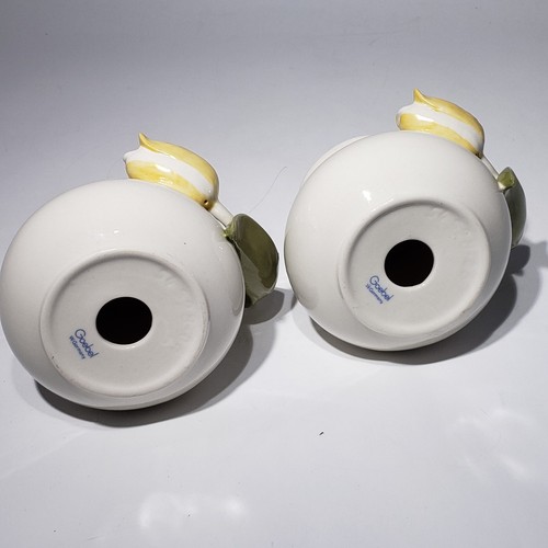 Set of 2 Goebel Porcelain Tulip Candle Holders W. Germany - Picture 12 of 14