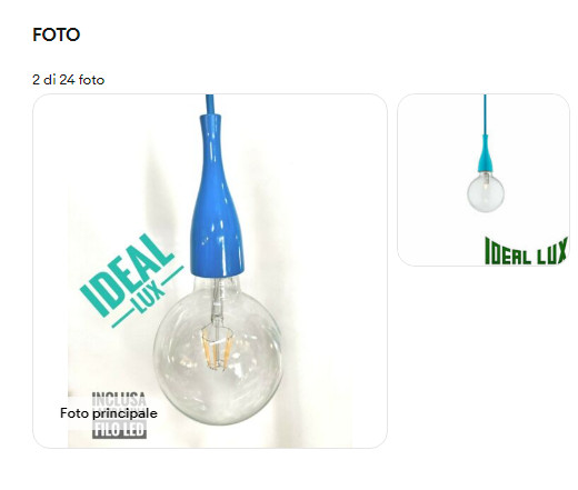 Ideal Lux Minimal SP1 Azzurro Prezzo Offerta - Lampada Sospensione Design