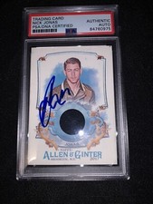 2017 Nick Jonas Topps Allen & Ginter Musician MA-NJ Autograph Signed Auto