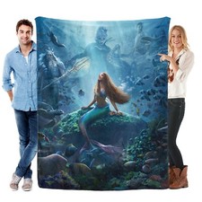 The Little Mermaid 2023 Blanket Soft Bed Sofa Couch Throw Cozy Lightweight