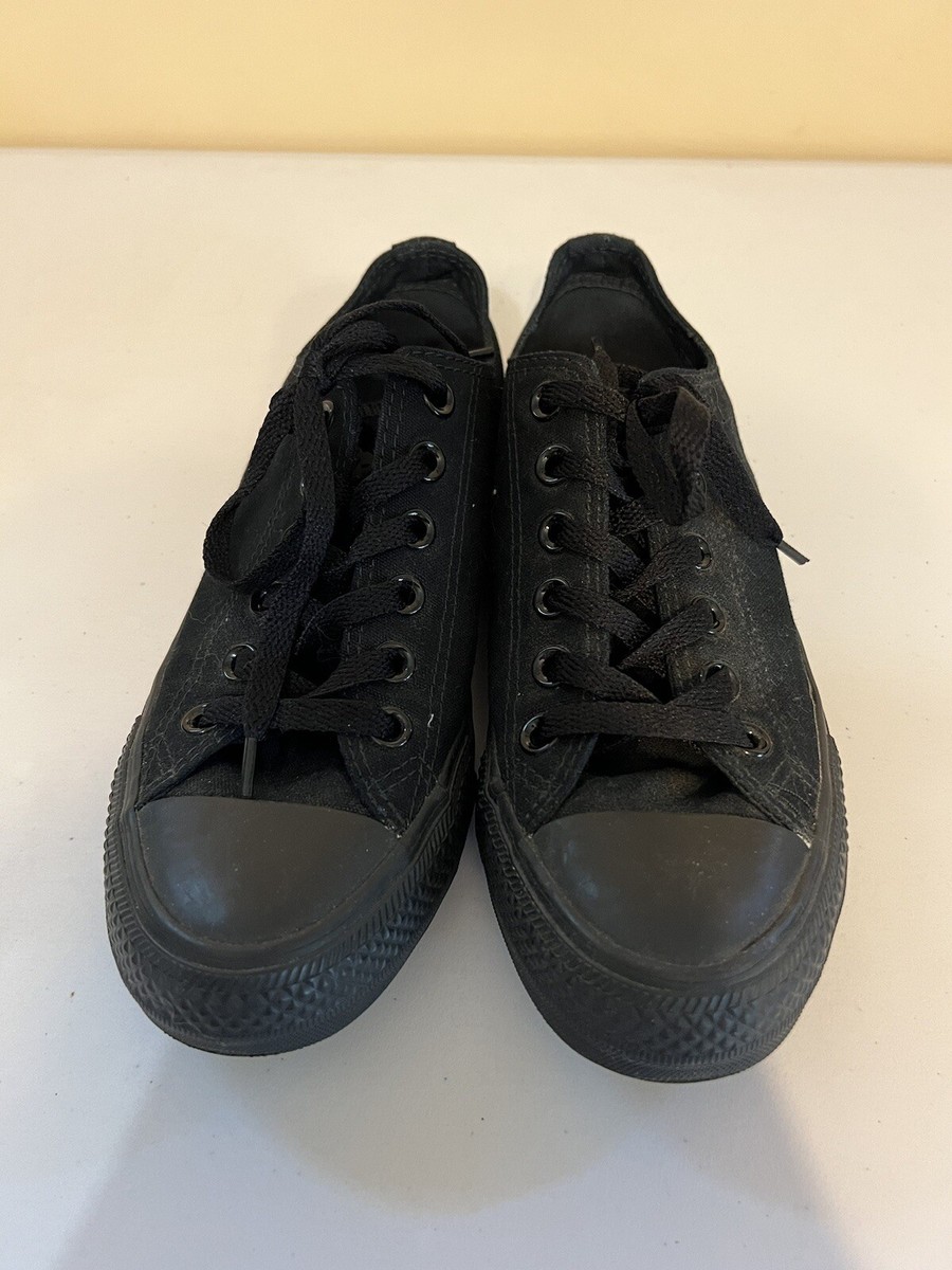 O89 Converse Chuck Taylor All Star Ox Low Top Black Mono M5039