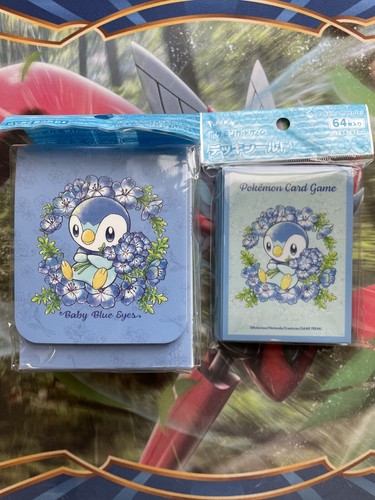 Pokemon Incandescent Arcana Piplup Baby Blue Eyes Bundle Sleeves Deck Box Ebay