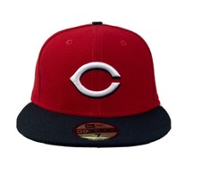 Cincinnati Reds Made in the USA New Era 59Fitted fitted hat red black size 7