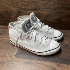 Converse Chuck Taylor Shoes Kids 5 White Syde Street Mid Street Mid Sneakers