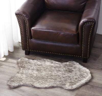 HOME SOFT THINGS HST Long Hair Faux Fur Rug Ultra Soft Fluffy Shag Carpet for Bedroom Living Room
