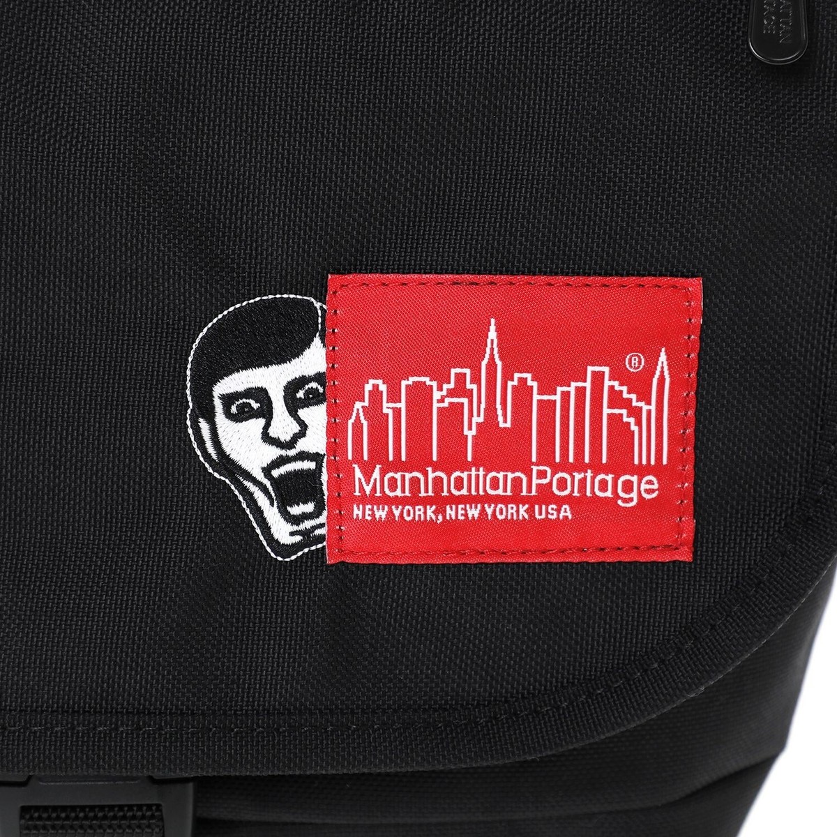 Manhattan Portage Messenger Bag JR Flap Zipper Pocket PUNK