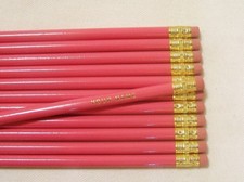 24 Round "REGULAR PINK" Personalized Pencils